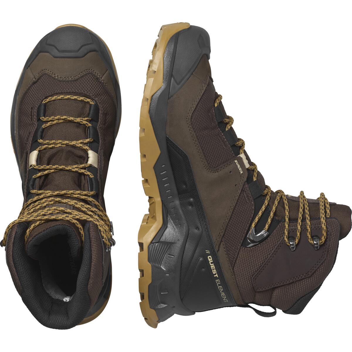 Botas Salomon Montanismo Quest Element GTX Cafe Hombre