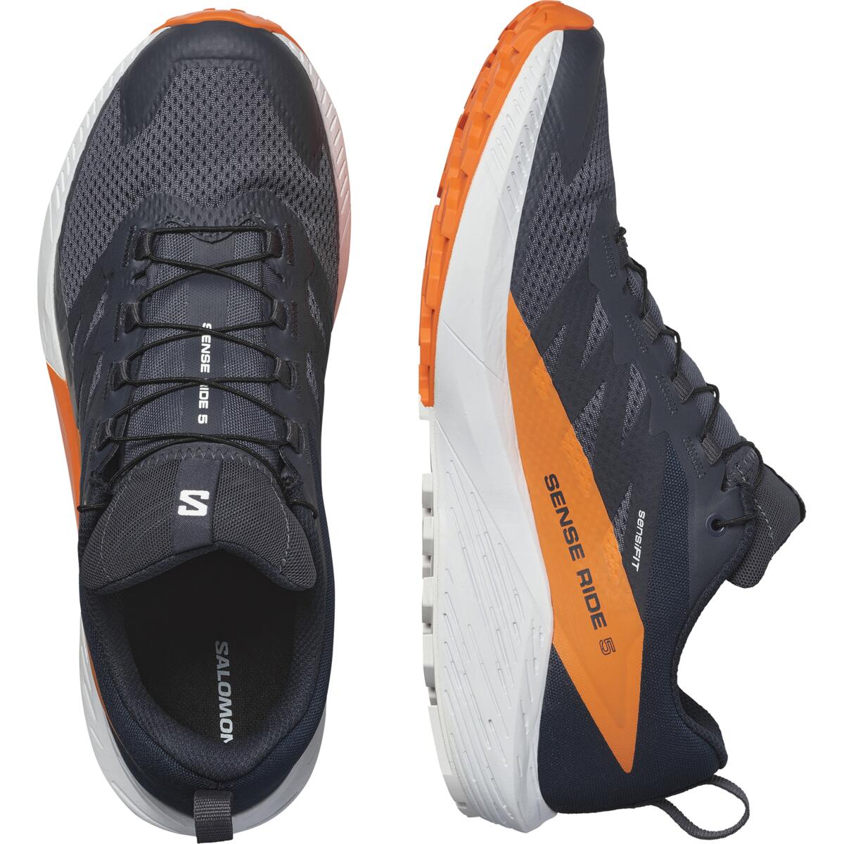 Tenis Salomon Trail Running Sense Ride 5 Gore Tex Azul Hombre